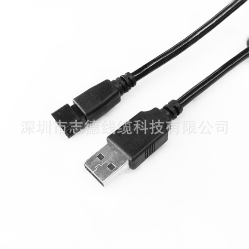 USB車用電源線 充電線台燈風扇路由器usb圓孔充電器線