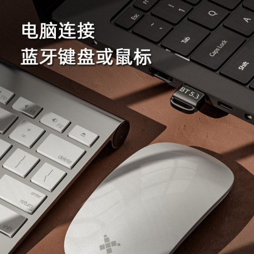 藍牙5.3變壓器免驅USB桌上型電腦鍵盤滑鼠發射接收器藍牙棒