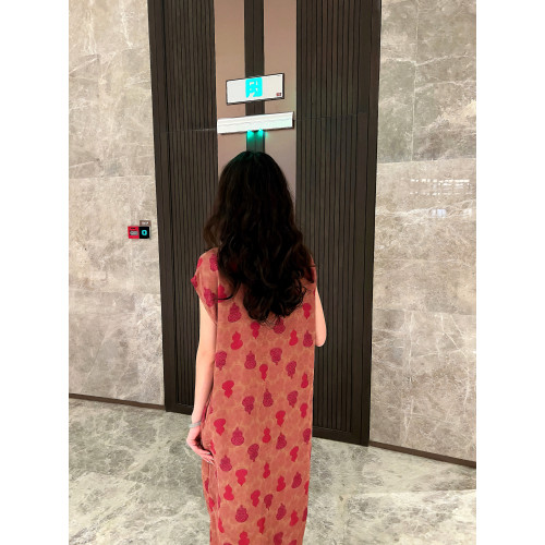 百分百桑蠶絲香雲紗葫蘆旗袍連衣裙新中式國風女裝2024夏季新款