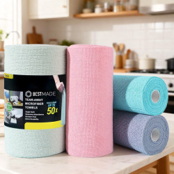 家用廚房毛巾卷清潔洗碗洗非一次性手撕抹布擦車毛巾