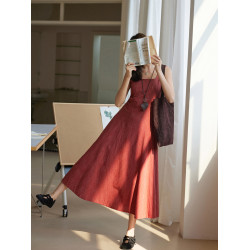 「MISAZ」一眼愛上的條紋！公主線分割 多片式魚尾裙擺方領連衣裙