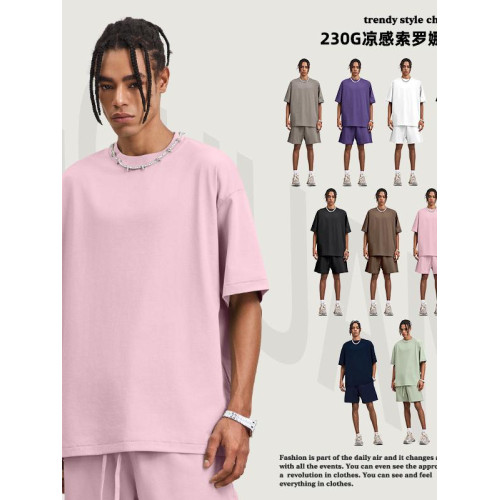 夏季佟新款大爲同款索羅娜純白色短袖T恤男t恤速乾圓領打底衫潮流