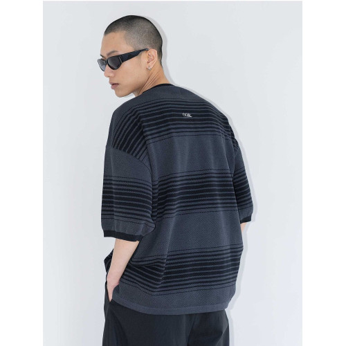 Nanamica Monkey Time Ombre Striped 日系針織復古條紋短袖男T恤