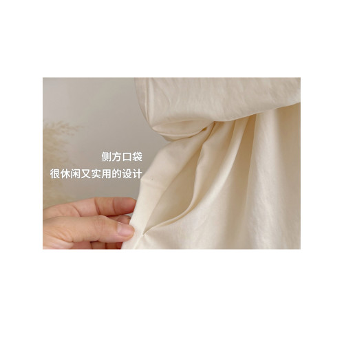有！萊賽爾棉系帶松弛廓形設計感花苞水母裙連衣裙