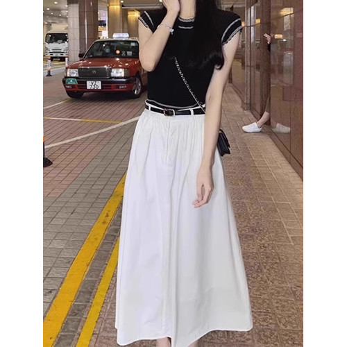XZOXZO夏季鹽系穿搭配一整套禦姐港風休閒時尚兩件套裝連衣裙子女