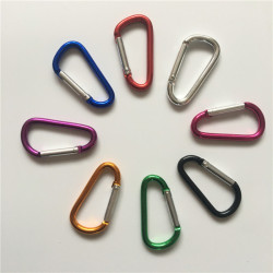 5號加粗4.0線徑 D型鋁合金登山釦 5cM 2inch carabiner 快掛釦