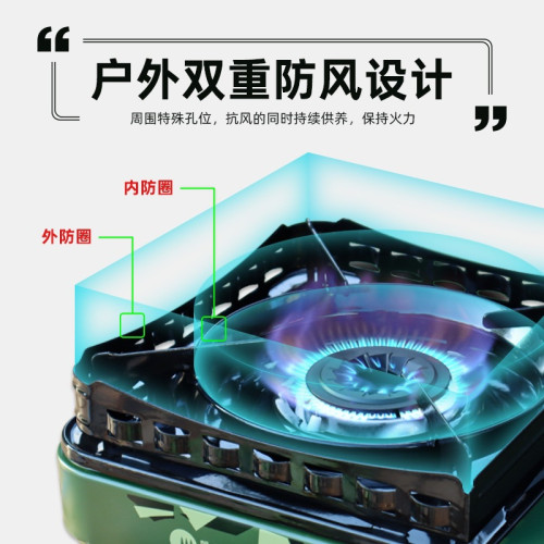脈鮮戶外防風卡式爐家用火鍋燒烤瓦斯爐猛火瓦斯爐露營卡斯爐炊具