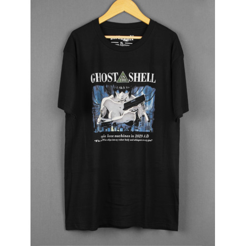 攻殼機動隊Ghost in the Shell 押井守草雉素子短袖純棉正肩男T恤