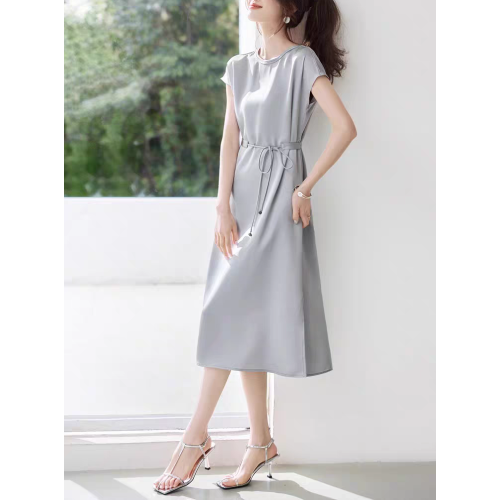 國際大牌聲瑪施2026夏季新款真絲桑蠶絲連衣裙女小個子輕奢高級感