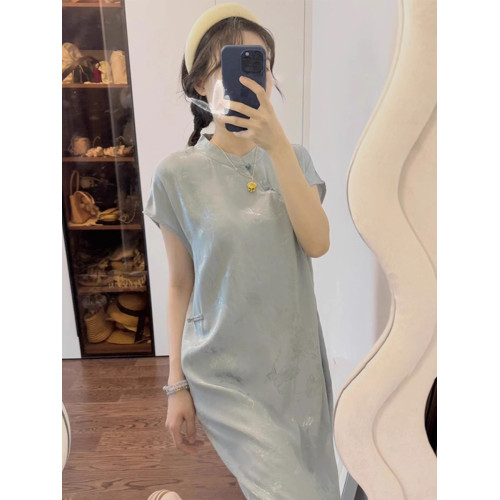 XZOXZO新中式女裝風改良旗袍高級精緻氣質連衣裙夏季2025新款