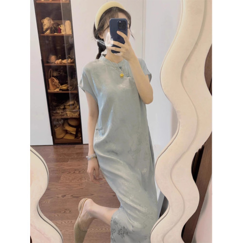 XZOXZO新中式女裝風改良旗袍高級精緻氣質連衣裙夏季2025新款