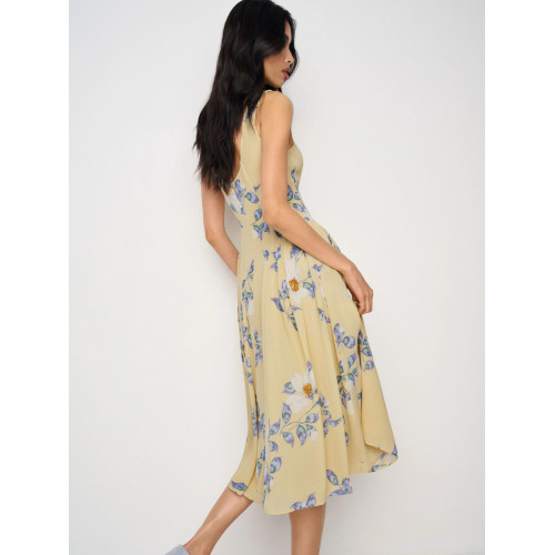 歸己-新款reformation無袖黑色波點赫本風連衣裙收腰長裙顯瘦女夏 歸己-新款reformation無袖黑色波點赫本風連衣裙收腰長裙顯瘦女夏