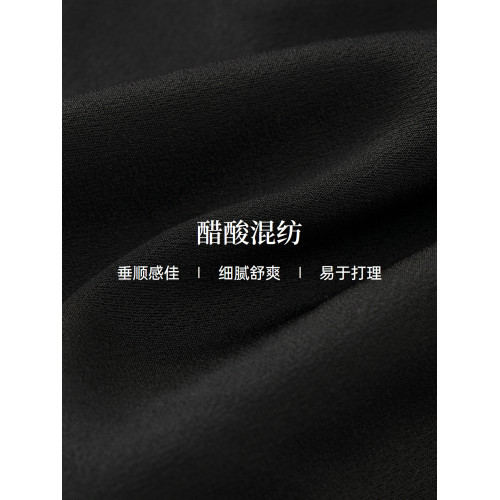 【玫瑰裙】珂萊蒂爾2025年夏季新款醋酸優雅V領連衣裙女修身氣質
