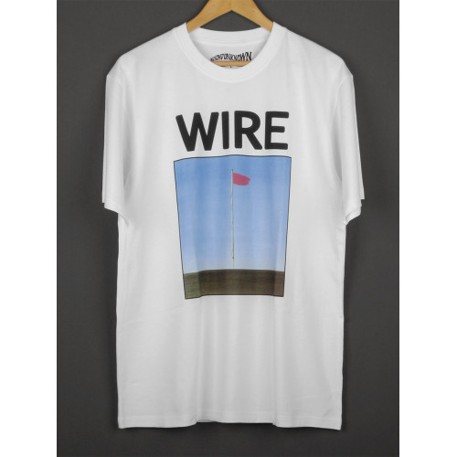 Wire Pink Flag New Wave Punk 龐克新浪潮純棉短袖印花白色男T恤