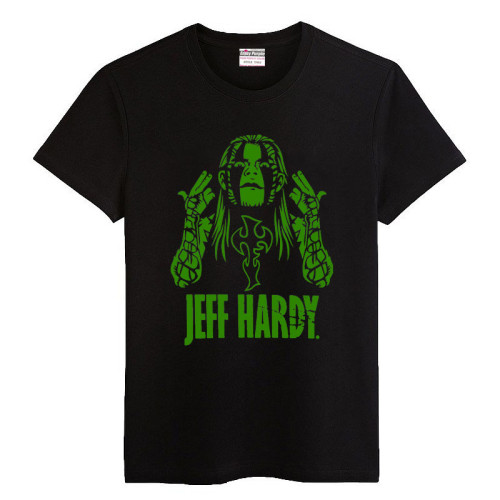 夏季新款短袖T恤 傑夫哈迪Jeff Hardy 鬼面戰士職業摔跤男T恤潮