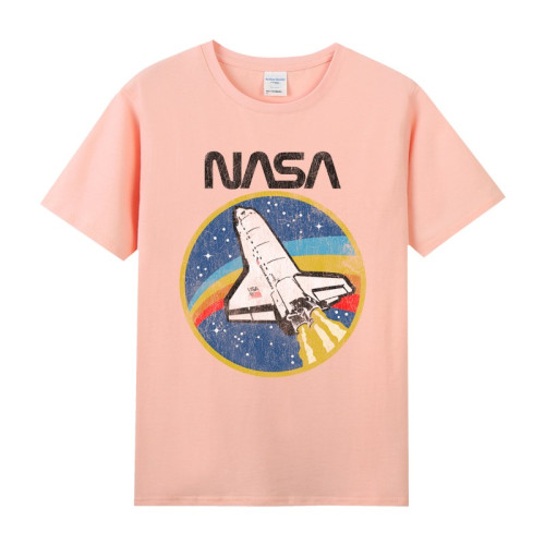 春夏男T恤純棉短袖國家宇航侷nasa火星檢測mars極客geek印花主題
