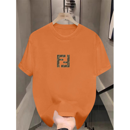 2025夏季新款100%純棉男T恤印花班服百搭薄半袖潮流情侶短袖團服