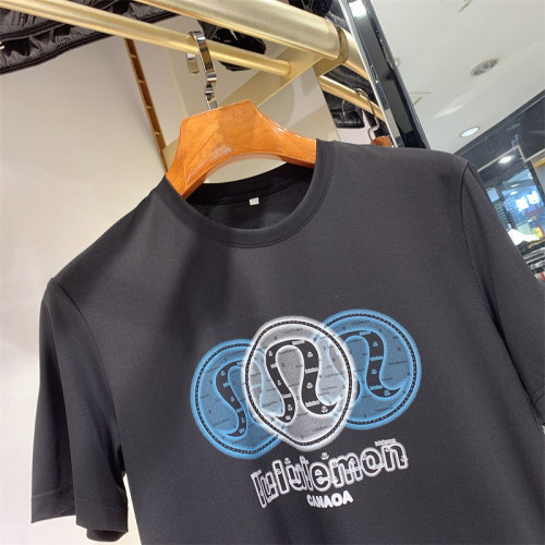 25新款高品質輕奢歐貨圓領短袖男T恤英文設計感時尚簡約修身短袖
