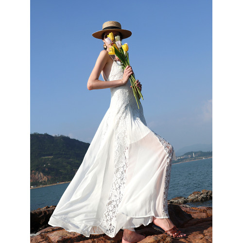 三亞海邊度假拍照出片絕美沙灘裙輕奢高級感超仙海島海灘明媚穿搭