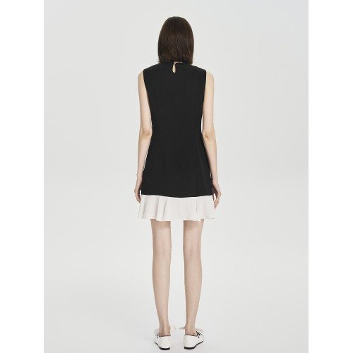 KARL LAGERFELD醋纖珍珠魚尾氣質連衣裙女流行新款禮服裙子老彿爺