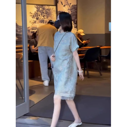XZOXZO2025夏季新款女裝新中式國風改良旗袍年輕款減齡氣質連衣裙