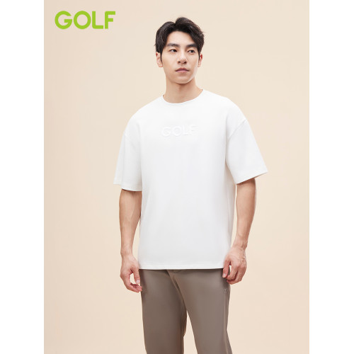 GOLF/高爾夫短袖t恤男夏季透氣寬松圓領青少年休閒時尚男t恤短袖