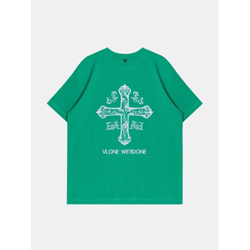 VLONE WE11DONE潮牌男女同款夏裝2025新款時尚流行短袖男t恤上衣