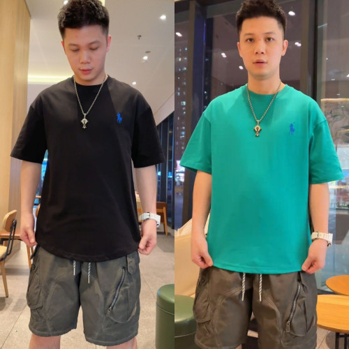 探戈服飾【貼布綉戰馬t恤】25夏季短袖美式潮流百搭重工刺綉男t恤
