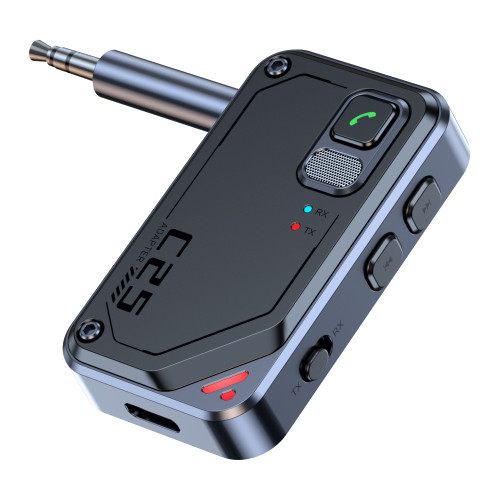 藍牙5.3接收發射器車用aux二合一音響箱電視車用適用 會員專享