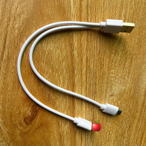 一拖二USB短線安卓type-c二合一適用蘋果行動電源快充電線