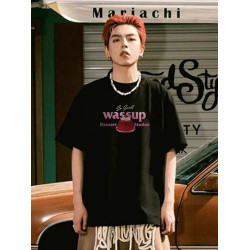 WASSUP HEODS 國潮牌夏季點心甜點短袖男t恤情侶純棉美式百搭
