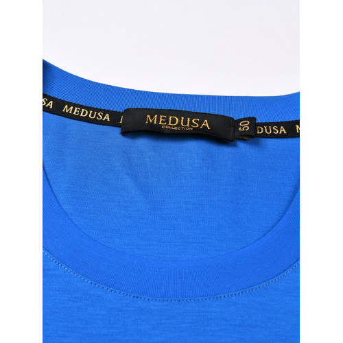 Medusa/美杜莎旗艦店2025夏季新款男短袖T恤刺綉燙鑽潮流透氣休閒