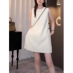 時尚春夏季套裝女設計感2025新款法式無袖連衣裙背心裙短褲兩件套