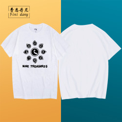 九寶樂隊搖滾蒙古夏十丈銅嘴搖滾休閒男T恤衫半袖大碼短袖