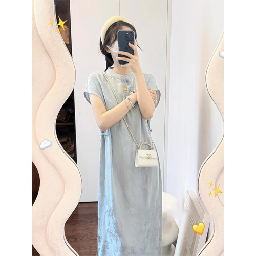 女大童夏季風國風連衣裙2025新款洋氣初高中生公主裙娃娃領07