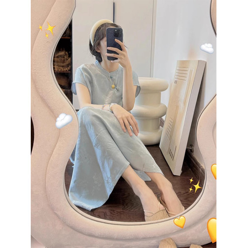 女大童夏季風國風連衣裙2025新款洋氣初高中生公主裙娃娃領07