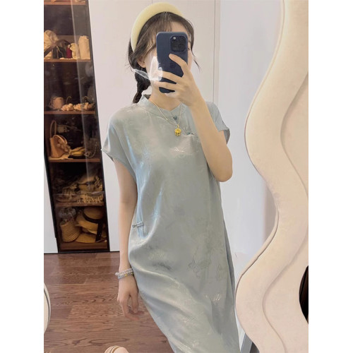 女大童夏季風國風連衣裙2025新款洋氣初高中生公主裙娃娃領07