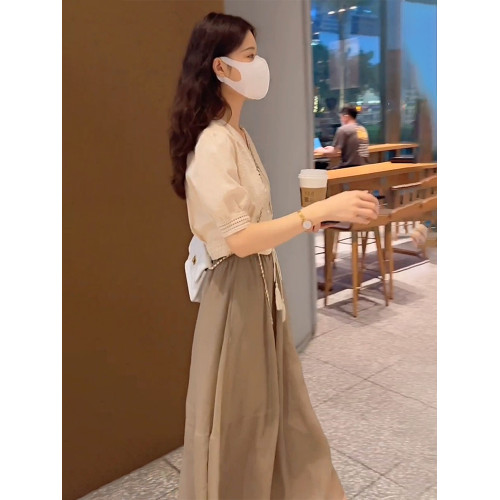 半身裙套裝女氣質顯瘦小個子連衣裙夏季裙子2025新款今年流行爆款