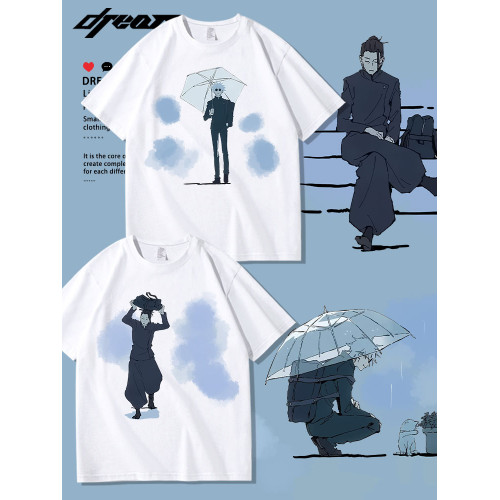 咒術迴戰聯名五條悟夏油傑短袖男t恤純棉oversize半袖夏衣服潮流