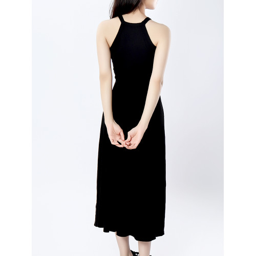 九葭美背吊帶女帶胸墊夏季新款內搭百搭美背文胸一體背心連衣裙