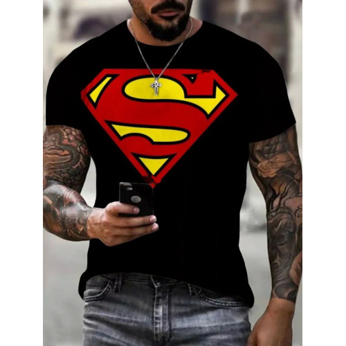 3D digital printed loose casual T-shirt 3D數碼印花寬松男T恤