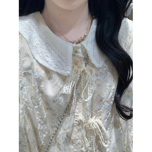 森女甜美部落2025夏季小清新套裝裙小衆短袖連衣裙罩衫曡穿兩件套