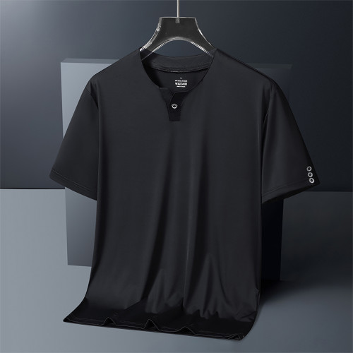 330斤特大碼男裝夏季薄款冰絲透氣速乾運動休閒汗衫體恤短袖男T恤 330斤特大碼男裝夏季薄款冰絲透氣速乾運動休閒汗衫體恤短袖男T恤