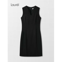 Laurel勞芮春夏經典別致高智極簡圓領連衣裙女LWD341Y05800