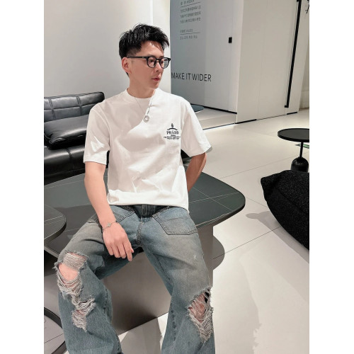 吊打市面版本潮牌P家三角標刺綉字母休閒百搭圓領半袖衫短袖男t恤