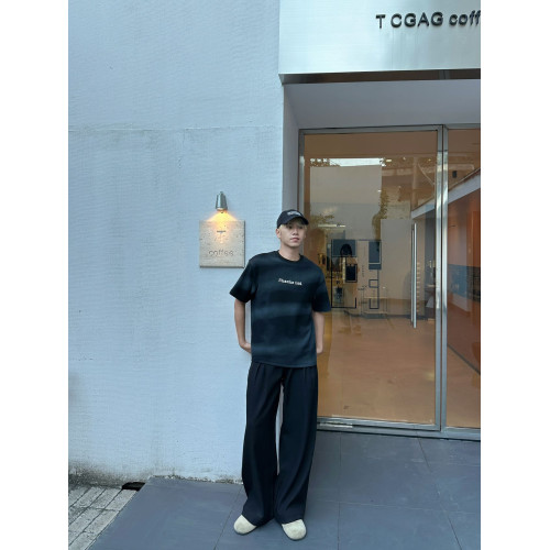 夏季新款高品質男T恤圓領字母短袖軟糯柔軟寬松時尚潮流休閒