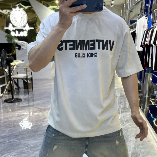 美式復古短袖男T恤2025新款重磅純棉潮牌寬松休閒百搭上衣半袖男