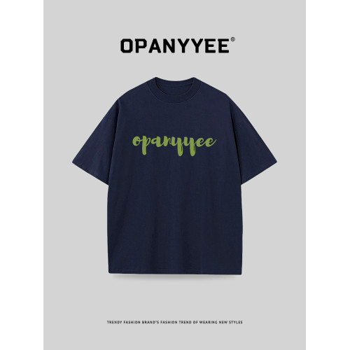 OPANYYEE潮牌短袖男t恤創意印花美式嘻哈上衣純棉情侶夏季體恤衫