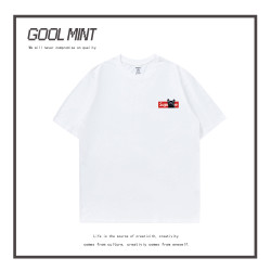 GOOL MINT短袖男T恤夏季新款寬松純棉半袖簡約潮牌休閒學生體恤衫