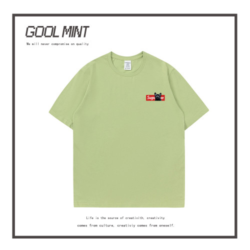 GOOL MINT短袖男T恤夏季新款寬松純棉半袖簡約潮牌休閒學生體恤衫